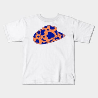 Orange and Blue cowboy hat Kids T-Shirt